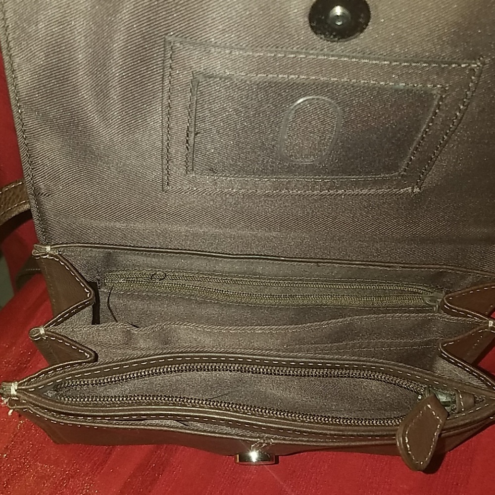 Fossil Brown Leather Crossbody - Picture 4 of 7